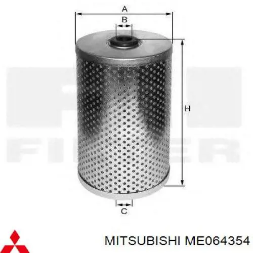 Масляный фильтр ME064354 Mitsubishi