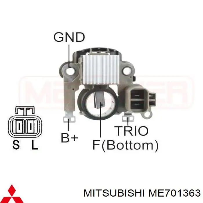 ME701363 Mitsubishi реле-регулятор генератора (реле зарядки)
