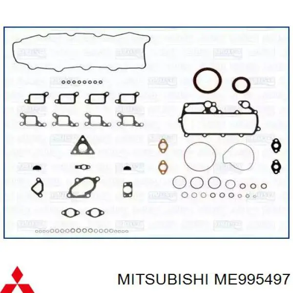 Верхний комплект прокладок двигателя ME996511 Mitsubishi