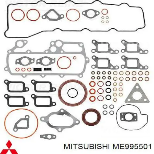 Комплект прокладок двигателя ME995501 Mitsubishi