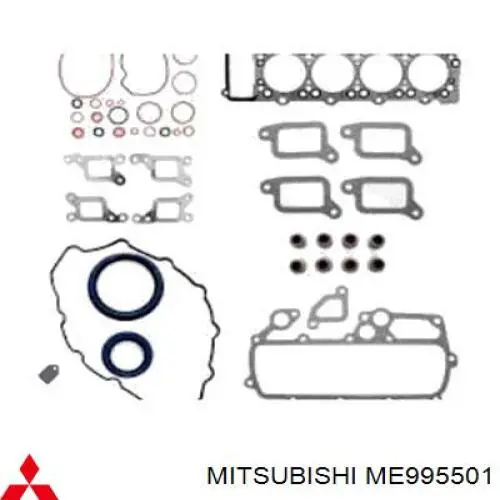 ME995501 Mitsubishi Комплект прокладок двигателя полный