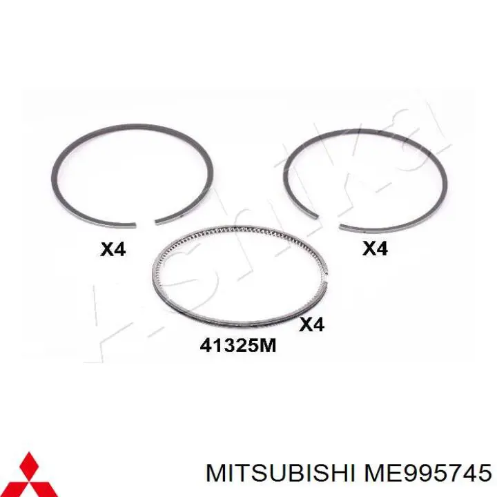 ME995745 Mitsubishi кольца поршневые комплект на мотор, 2-й ремонт (+0,50)