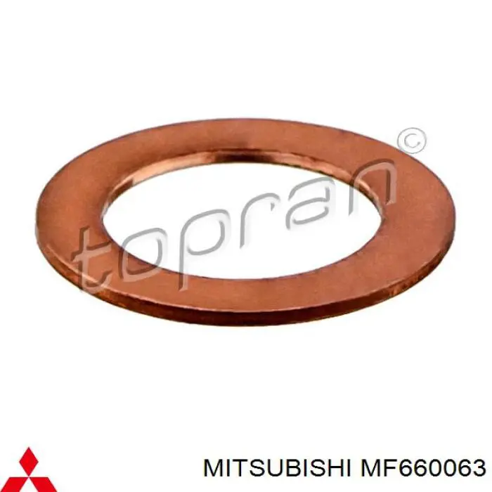 Junta, entrada aceite (turbocompresor) MF660063 Mitsubishi