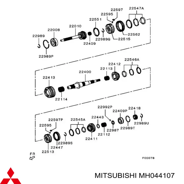  MH044107 Mitsubishi