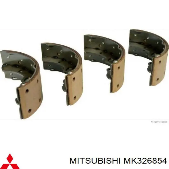 Задние барабанные колодки MK326854 Mitsubishi