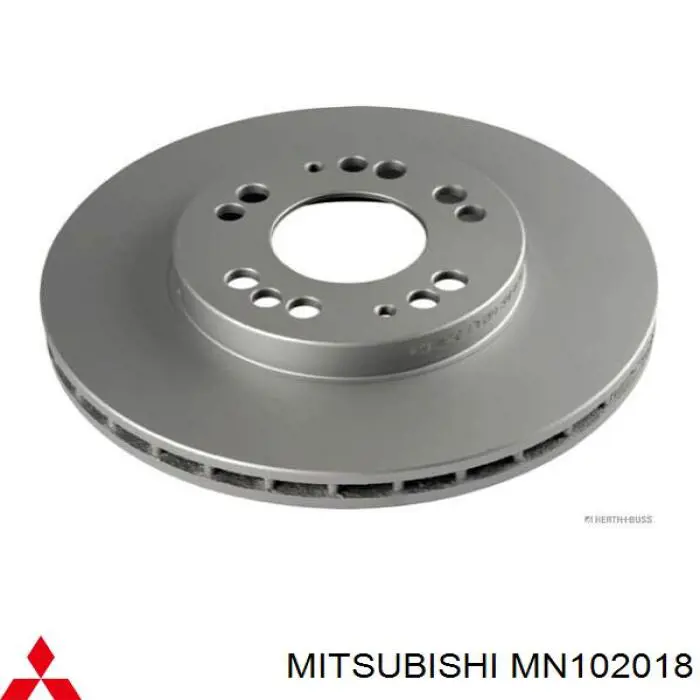 Передние тормозные диски MN102018 Mitsubishi