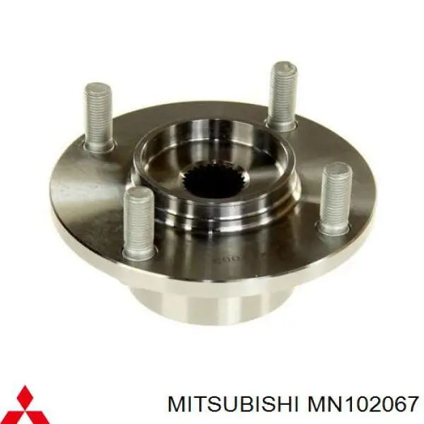 MN102067 Mitsubishi Цапфа - поворотный кулак передний, левый