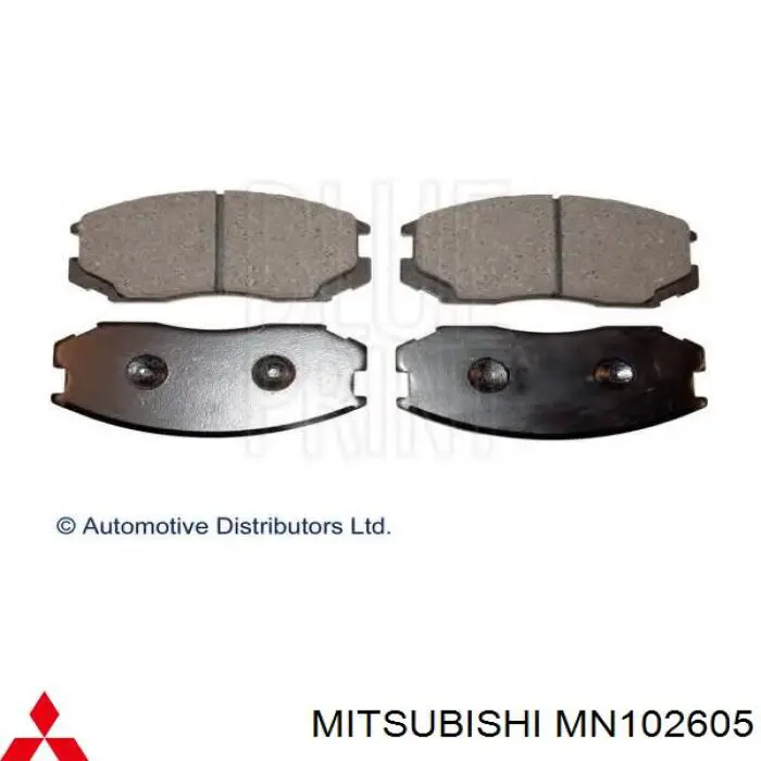 Передние тормозные колодки MN102605 Mitsubishi