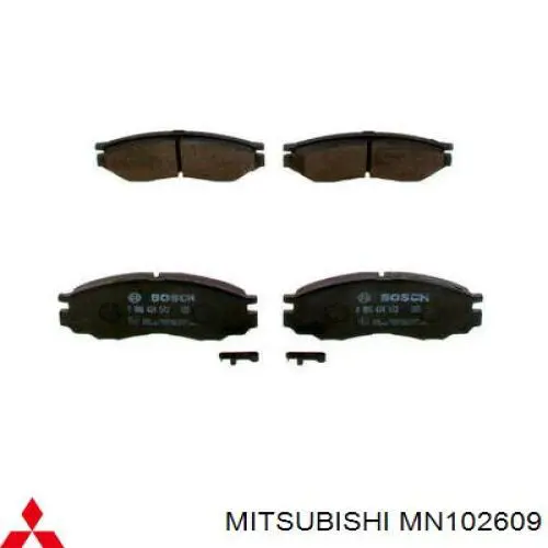 Колодки Mitsubishi MN102609 цена, от 18.15 USD