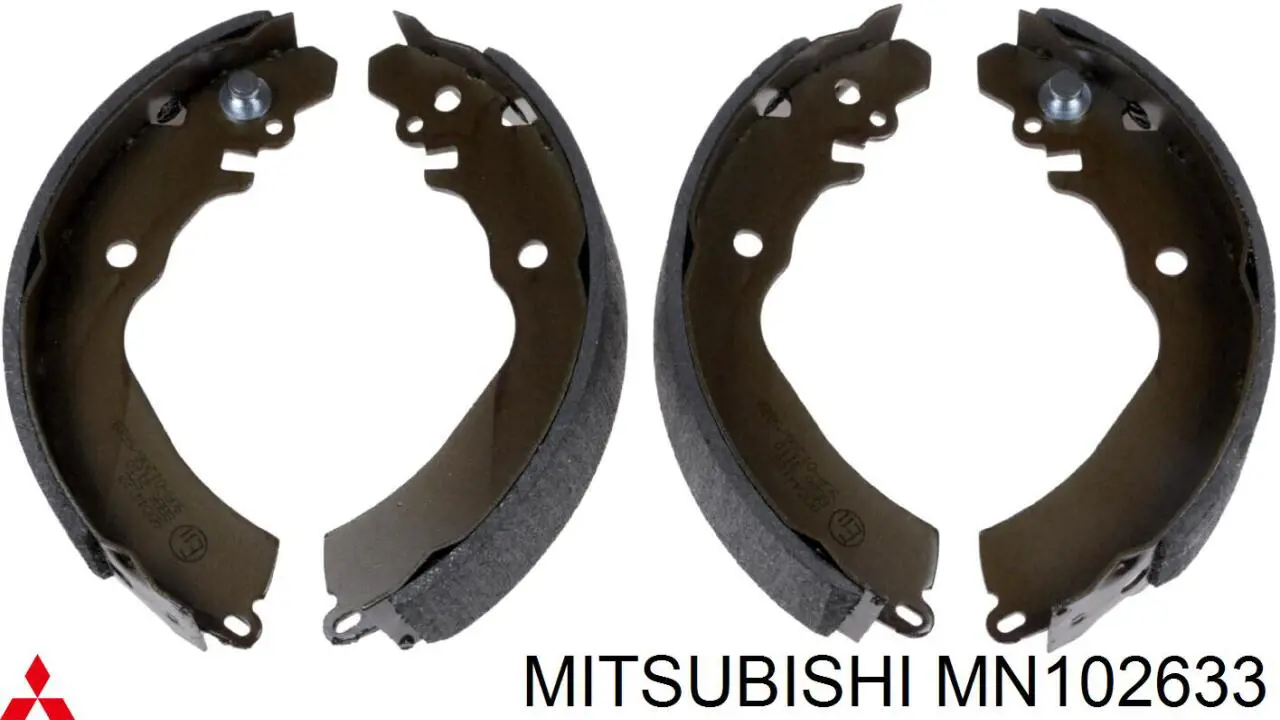 Задние барабанные колодки MN102633 Mitsubishi