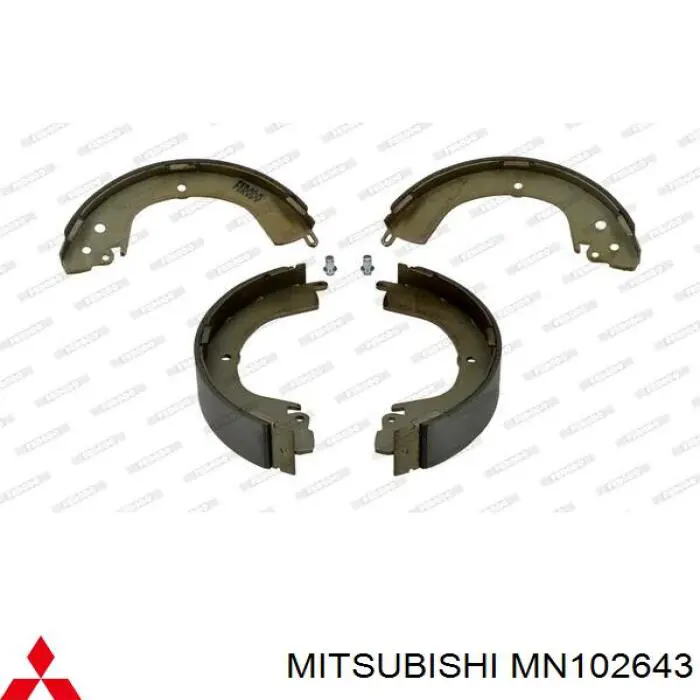 Задние барабанные колодки MN102643 Mitsubishi