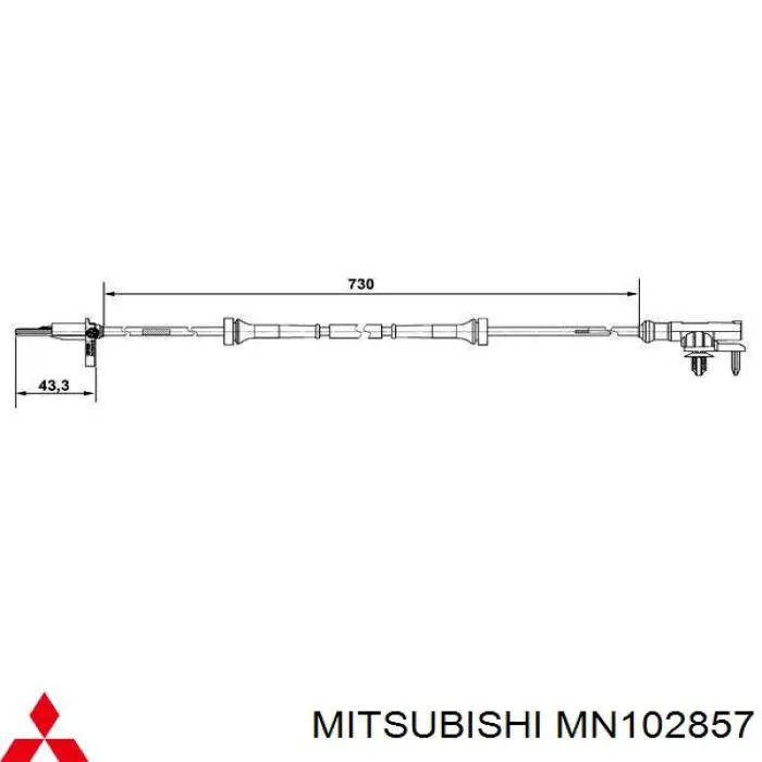 Купить 200286 Maxgear Датчик АБС (ABS) передний