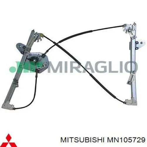 Mecanismo de acionamento de vidro da porta dianteira esquerda para Mitsubishi Colt (Z3A)