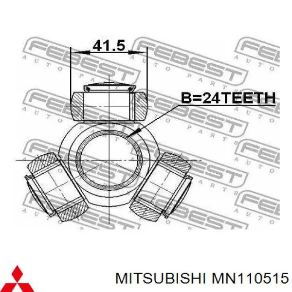 ШРУС внутренний передний правый Mitsubishi MN110515