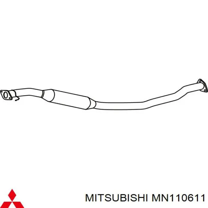 Silenciador, parte central para Mitsubishi Grandis (NAW)