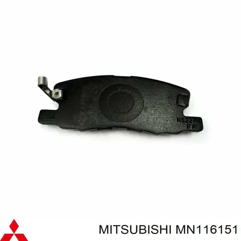 MN116151 Mitsubishi Колодки передние