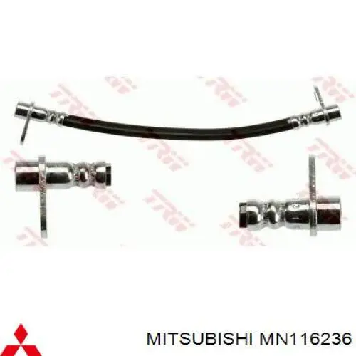 Купить MN116236 Mitsubishi Шланг тормозной задний правый