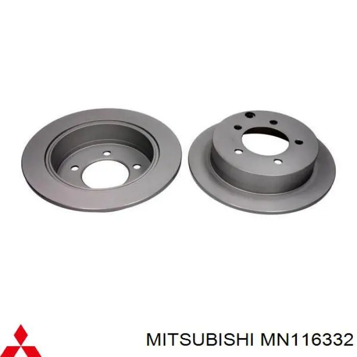MN116332 Mitsubishi disco do freio traseiro