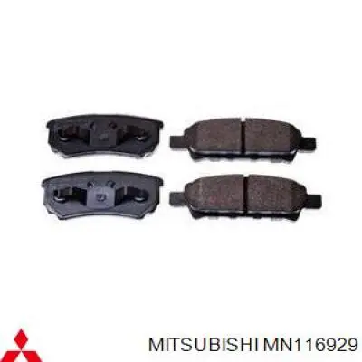 Sapatas do freio traseiras de disco MN116929 Mitsubishi