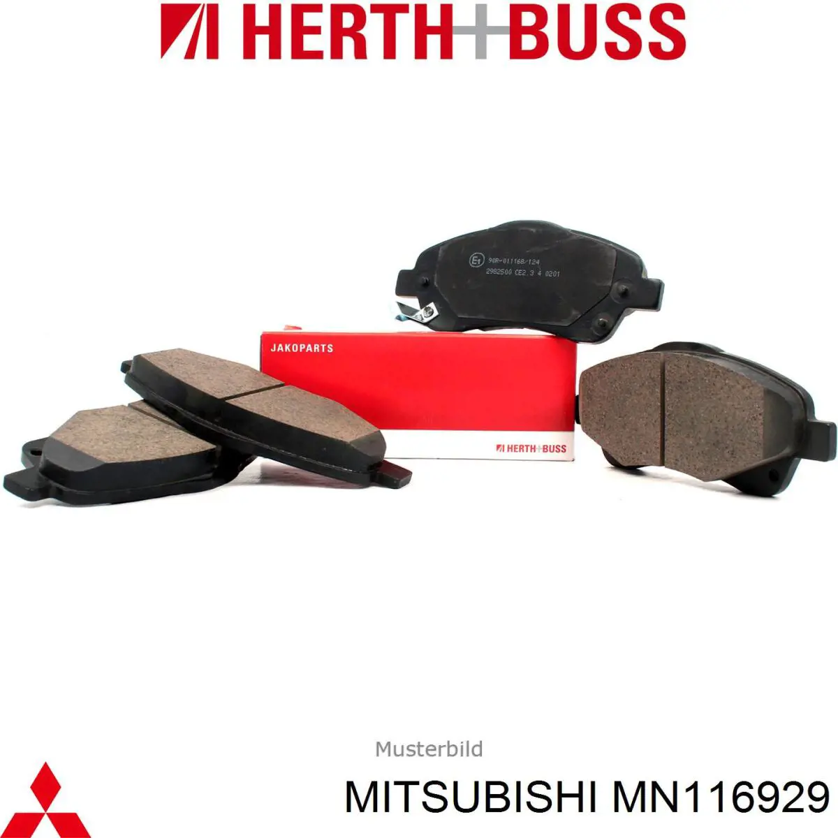 Колодки дисковые  Mitsubishi MN116929 цена, от 20.14 USD