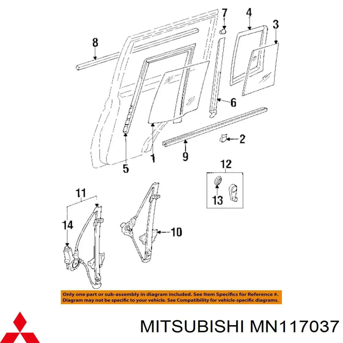 MN117037 Mitsubishi 