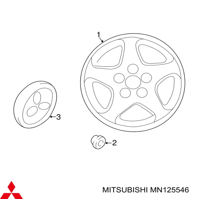 Диски Mitsubishi MN125546 цена, от 95.65 USD
