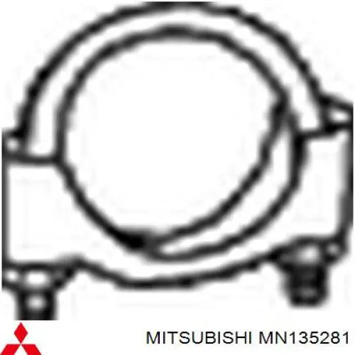 Хомут глушителя передний Mitsubishi MN135281