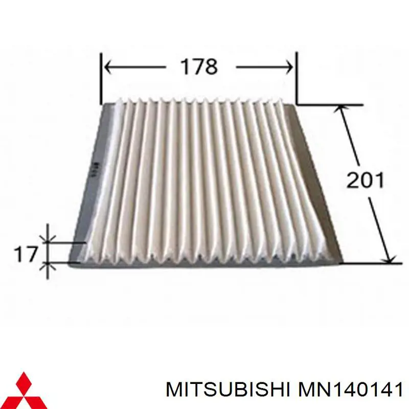 MN140141 Mitsubishi filtro de salão