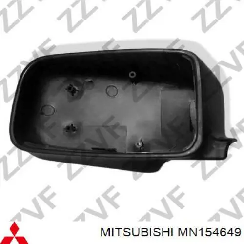 MN154649 Mitsubishi espelho de retrovisão esquerdo