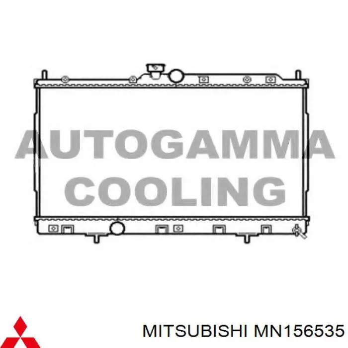 Купить MN156535 Mitsubishi Радиатор водяной