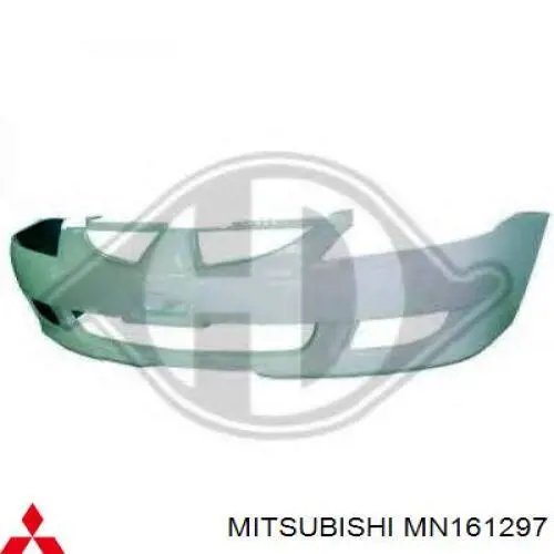 MN161297 Mitsubishi Бампер передний в сборе
