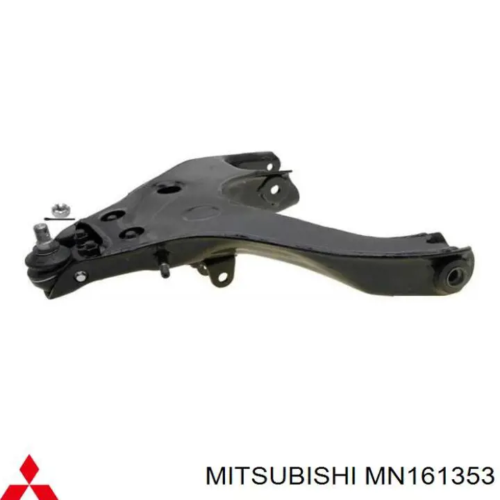 MN161353 Mitsubishi braço oscilante inferior esquerdo de suspensão dianteira