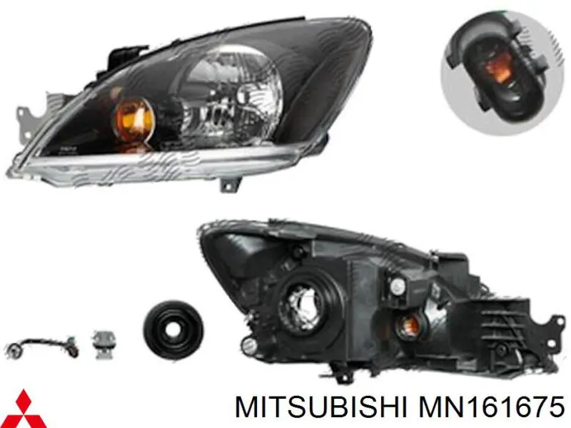 Левая фара MN126914 Mitsubishi