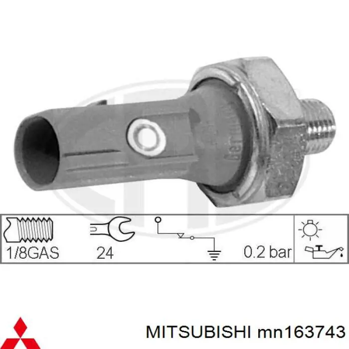 Датчик давления масла MITSUBISHI MN163743