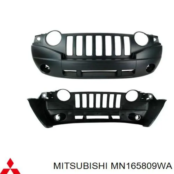 MN161540BA Chrysler Бампер передний в сборе