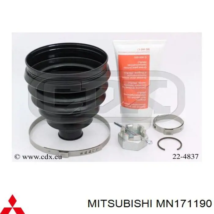 MN171190 Mitsubishi bota de proteção externa de junta homocinética do semieixo dianteiro