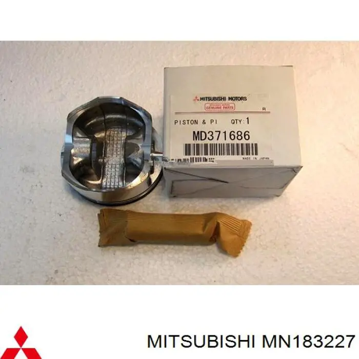 Поршень с пальцем без колец, 2-й ремонт (+0,50) на Mitsubishi Outlander CU