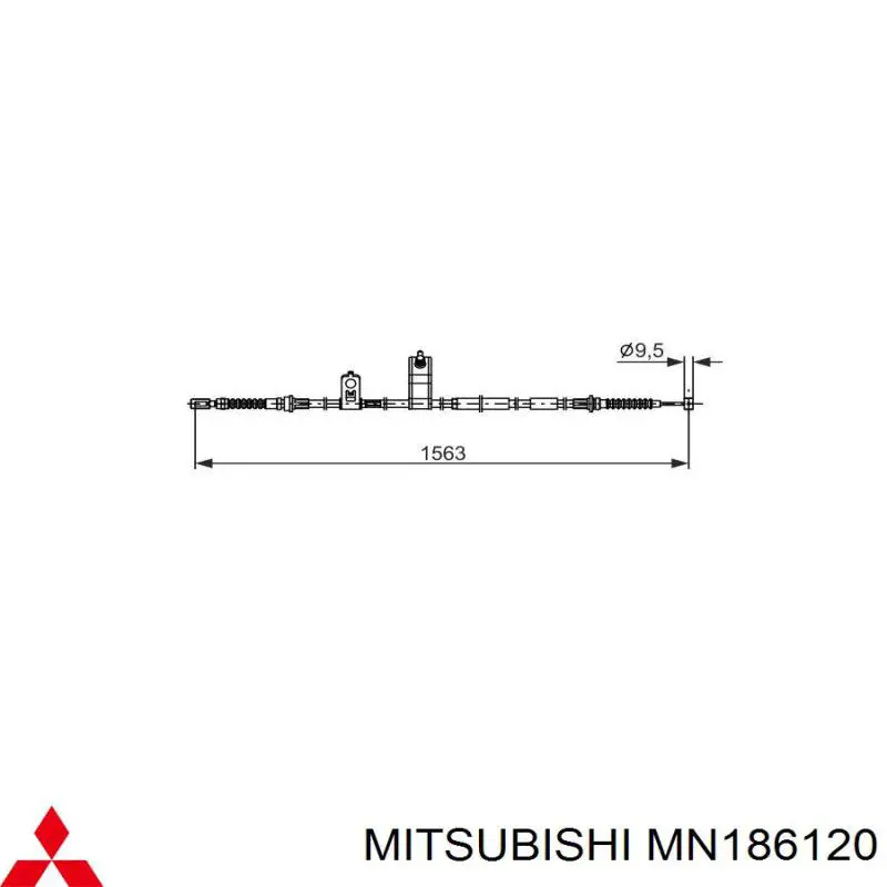 Барабанные колодки Mitsubishi MN186120