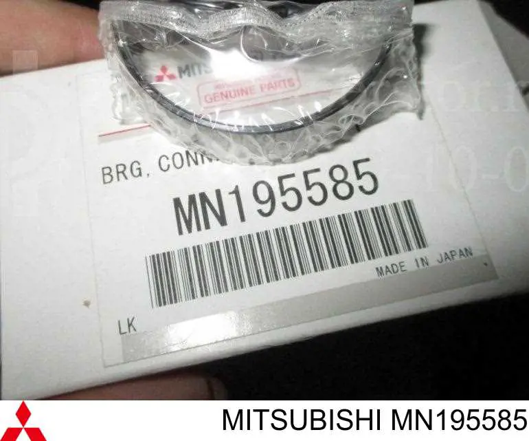 Вкладыши коленвала шатунные, комплект, стандарт (STD) на Mitsubishi Lancer X 