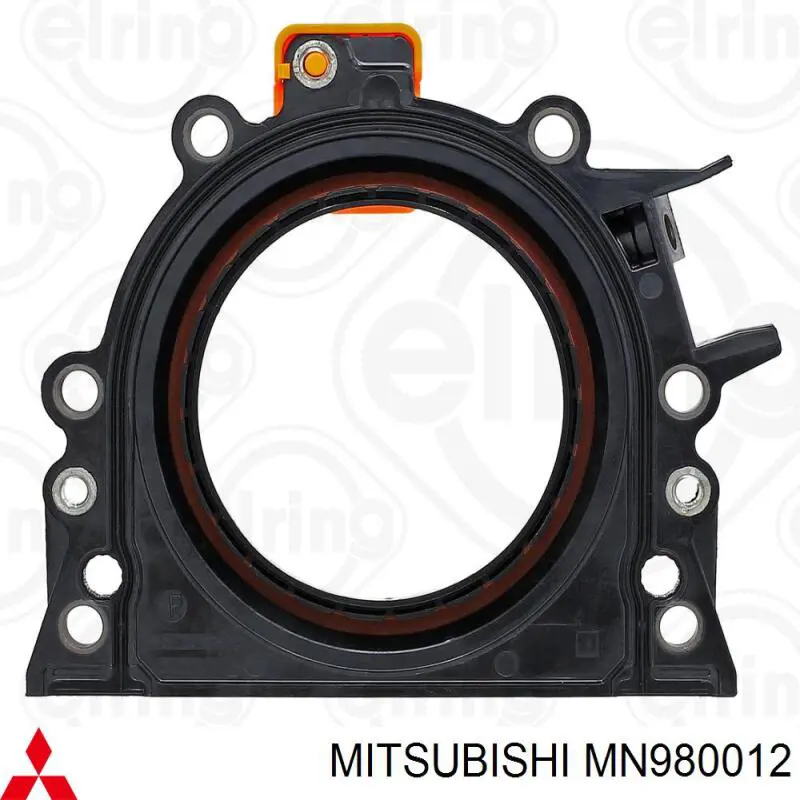 MN980012 Mitsubishi сальник коленвала двигателя задний