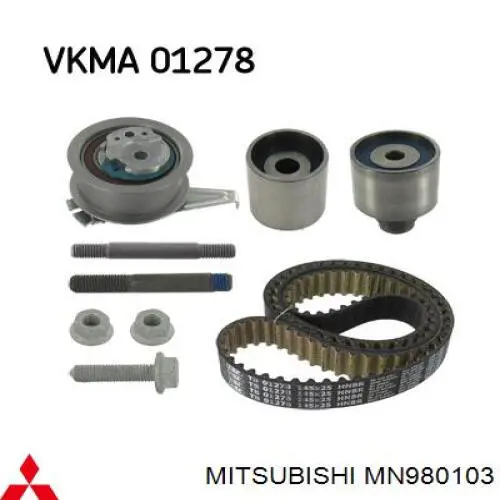 Ремень ГРМ, комплект Mitsubishi MN980103