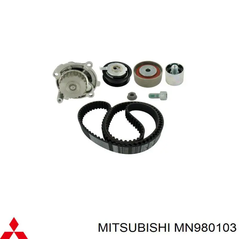 MN980103 Mitsubishi Комплект ремня ГРМ