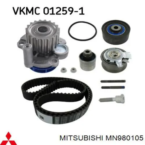 MN980105 Mitsubishi correia do mecanismo de distribuição de gás