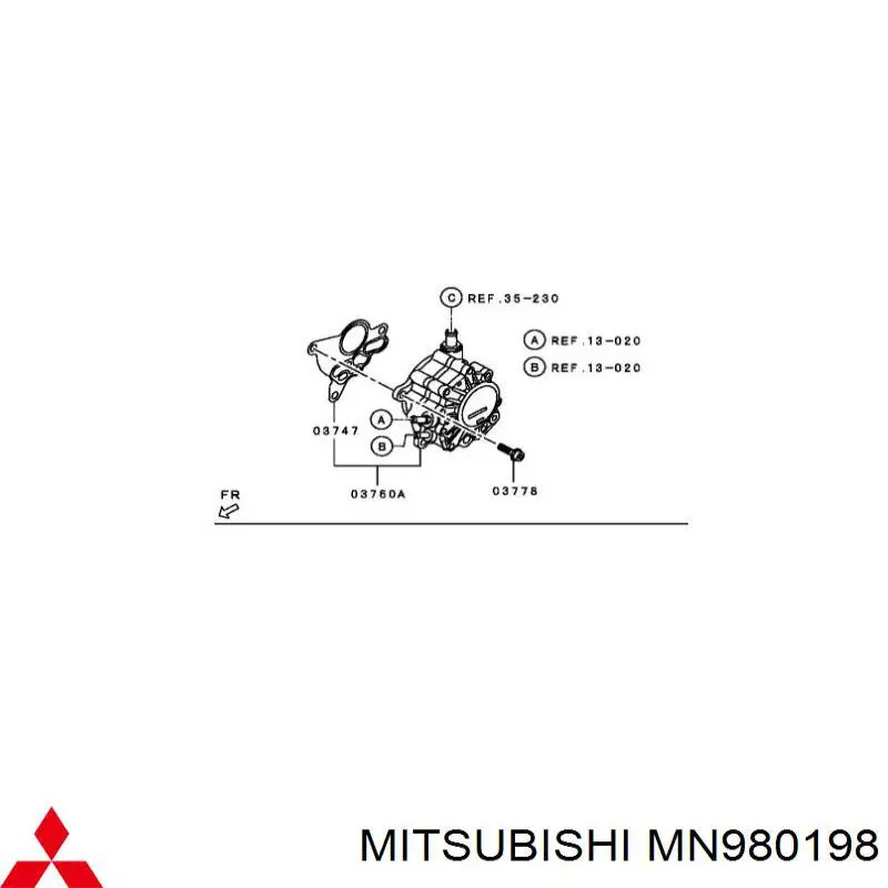 Насос вакуумный на Mitsubishi Grandis NAW