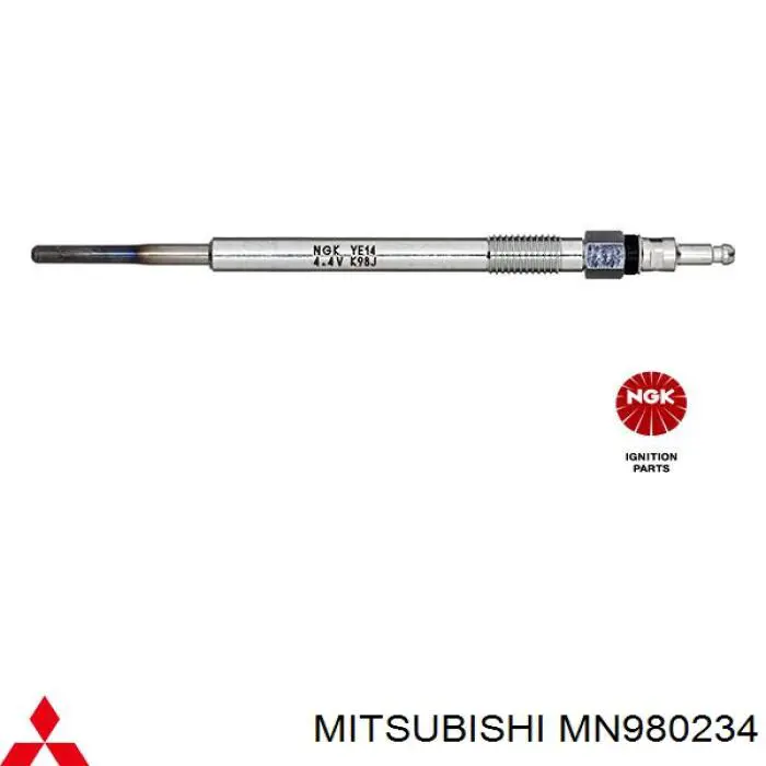 Bujía de incandescencia MN980234 Mitsubishi