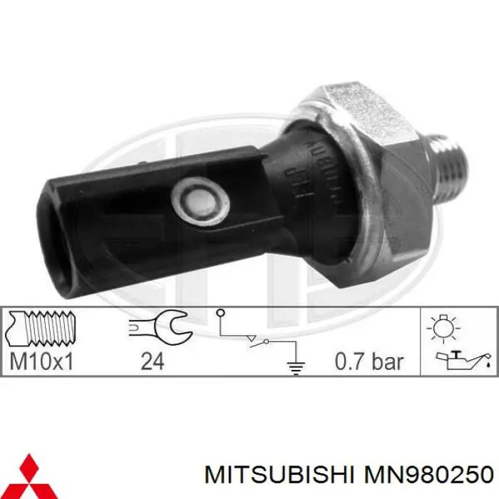 MN980250 Mitsubishi датчик давления масла