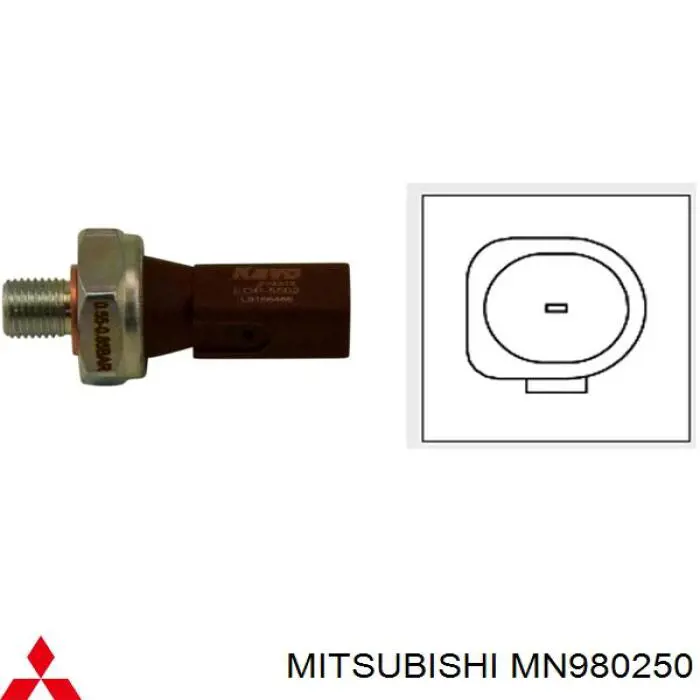 Manómetro de presión de aceite MN980250 Mitsubishi