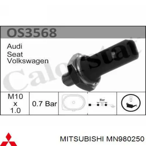 Манометры (указатель давления масла) Mitsubishi MN980250 цена, от 5.03 USD
