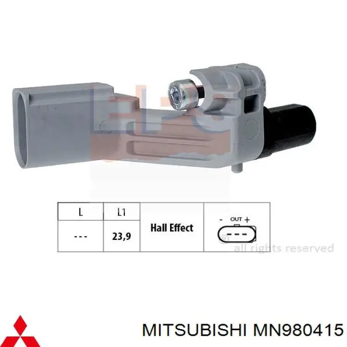 MN980415 Mitsubishi датчик коленвала