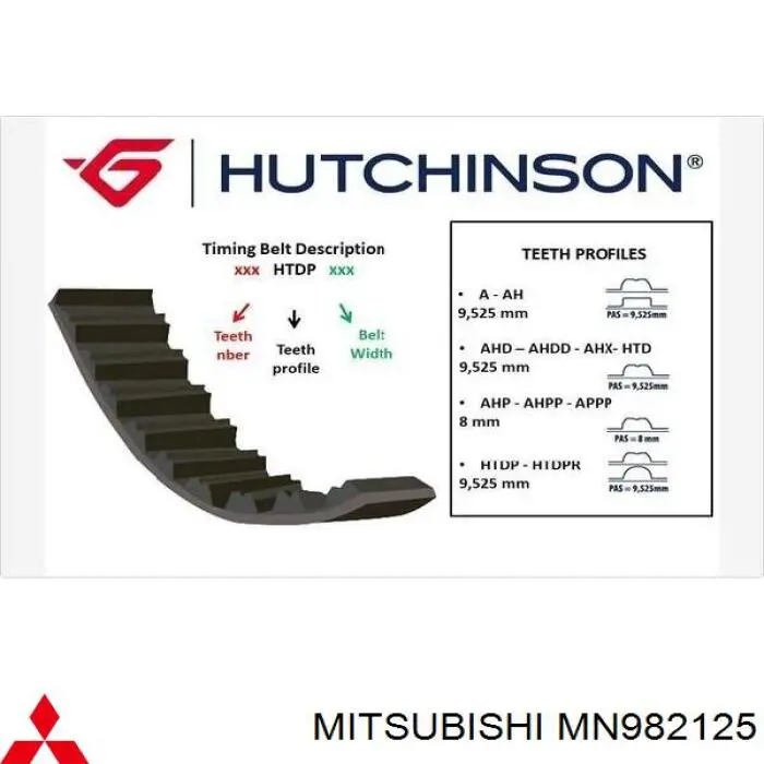 MN982125 Mitsubishi ремень грм